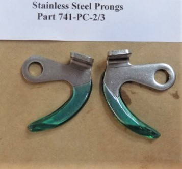 Stainless Steel Meat Grip Prongs for Globe Slicers. Replaces 741-PC-2/3